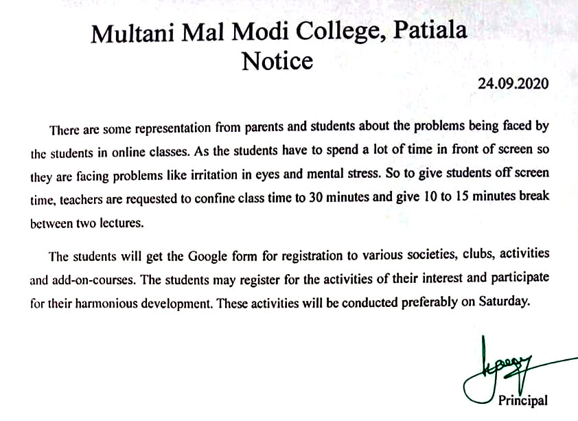 Enrollment Notice