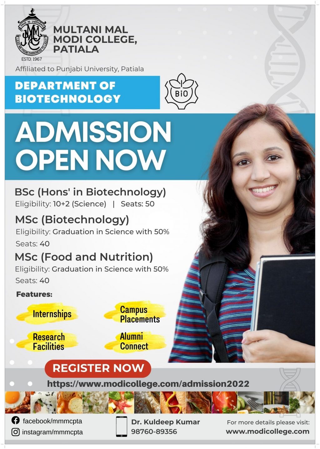 Admission Flyer Biotechnology