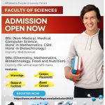 Admission Open Now – Faculty of Science